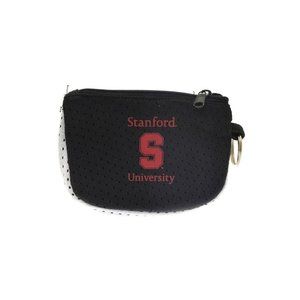 Stanford University Black White Jersey Mesh Pocket ID Holder Coin Purse Key Ring